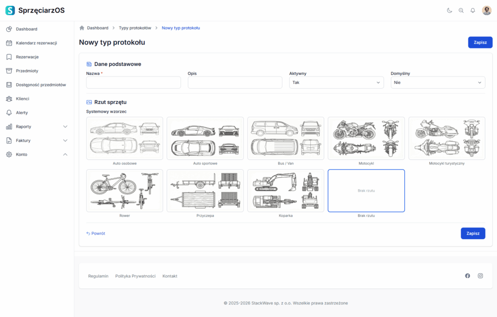 Typy protokołów w systemie SprzeciarzOS